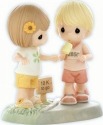 Precious Moments 840043 Girl Running 10K with Friend Figurine
