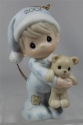 Precious Moments 877506i Baby's 1st Christmas Boy Dated 2001 Ornament