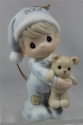 Precious Moments 877506 Baby's 1st Christmas Boy Dated 2001 Ornament