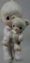 Precious Moments E-9278 Jesus Loves Me Baby with Teddy Bear