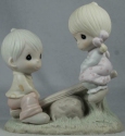 Precious Moments E1375i Children On Teeter-Totter Figurine