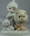 Precious Moments E9287Ri And A Child Shall Lead Them Lion and Lamb Figurine
