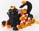 Charming Purrsonalities 4022702 Cat and Candy Corn Figurine
