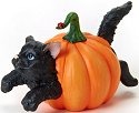 Charming Purrsonalities 4022703 Cat Inside Pumpkin Figurine