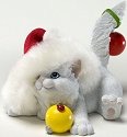 Charming Purrsonalities 4022706 Cat with Christmas Hat Figurine
