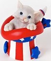 Charming Purrsonalities 4025971 Purr- fectly Patriotic Figurine