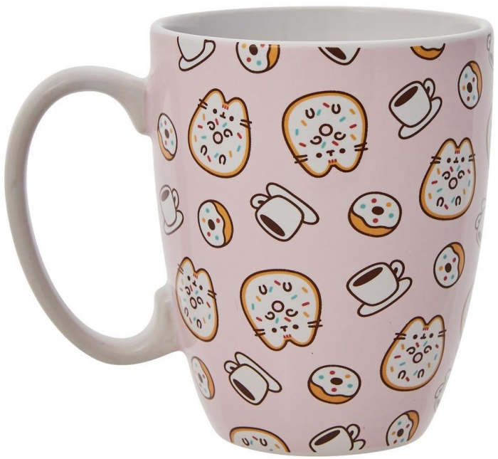 Pusheen by Department 56 6010797N Pink Donuts and Coffee Mug