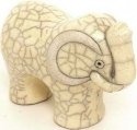 Raku South Africa E1W Elephant Small White