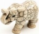 Raku South Africa E21W Elephant Walking Small White