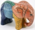 Raku South Africa E28 Elephant with Trunk Down