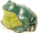 Raku South Africa F31 Frog Small Green