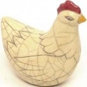 Raku South Africa H9 Hen White