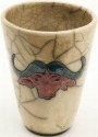 Raku South Africa P47 Buffalo Pencilholder Vase Waterproof