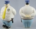 Raku South Africa PB25U Mr Potbelly Policeman Underglaze