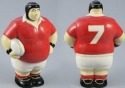 Raku South Africa PB26U Mr Potbelly Rugby Player Underglaze