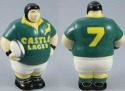 Raku South Africa PB31U Mr Potbelly Rugby Player Springbok Underglaze