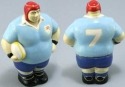 Raku South Africa PB41U Mr Potbelly Rugby Player Blue Bull Underglaze