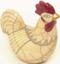 Raku South Africa R14 Rooster White