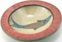 Raku South Africa R16 Fish Rim Bowl Medium