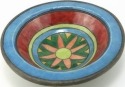Raku South Africa R4 Rim Bowl with Ethnic Design Medium