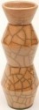 Raku South Africa V16N Zig Zag Vase Tall Natural Waterproof