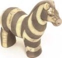 Raku South Africa Z1 Zebra Small Black and White