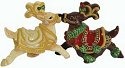Reindeer Connection 22519 Mistle Doe and White Christmas Salt and Pepper Shakers