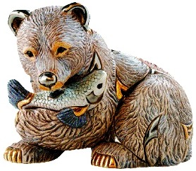 Artesania Rinconada 1023 Grizzly Bear Large Figurine