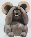 Artesania Rinconada 136A Wise Mouse See No Evil Non US Figurine