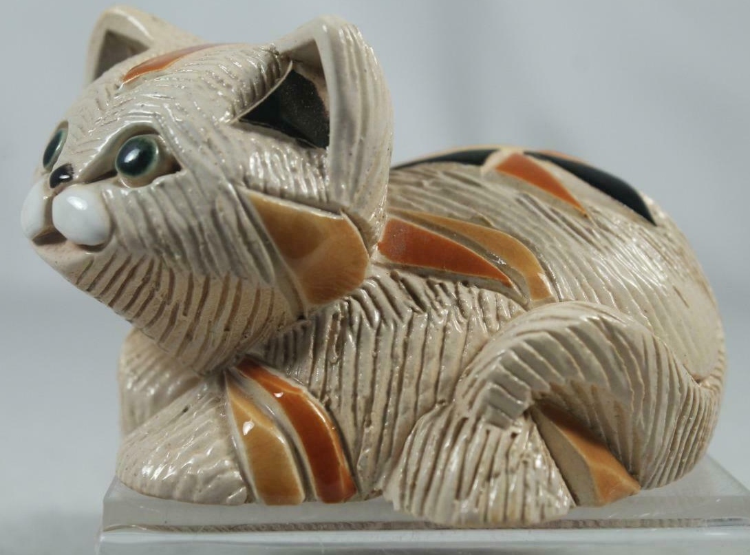 Artesania Rinconada 190 Calico Cat Adult Rare Figurine
