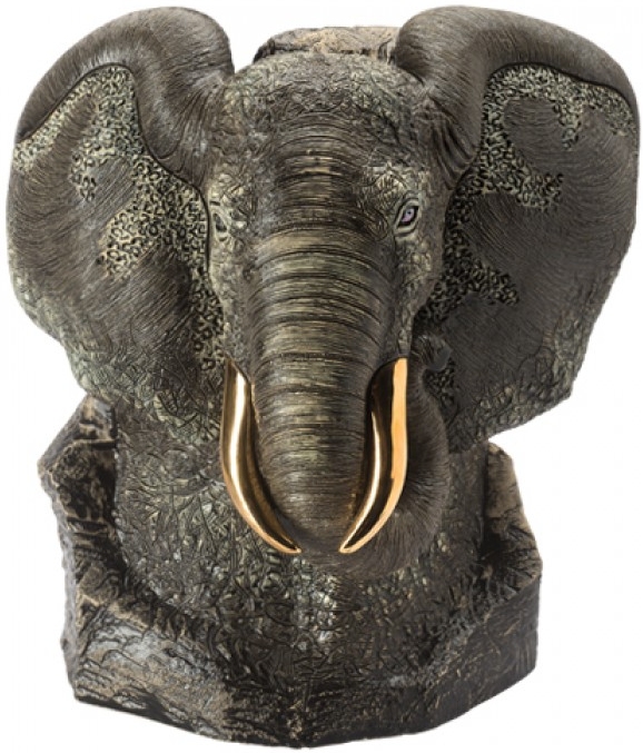 De Rosa Collections 464B Elephant Black Bust Ltd Ed 400