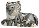 Artesania Rinconada 1004 Tabby Cat Large Figurine