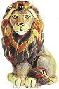 De Rosa Collections 1008 Lion Sitting Large Figurine