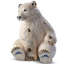 Artesania Rinconada 1032 Polar Bear with Fish Large Figurine