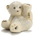 De Rosa Collections 1719B Polar Bear Baby Figurine