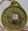 De Rosa Collections 2001MmasElephantGreen Rare Elephant Medallion 2001 Mimas Green