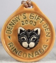 Artesania Rinconada 2003DenCatYellow Cat RARE Medallion 2003 Den Yellow