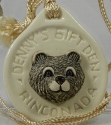 Artesania Rinconada 2010DenBearWhte Bear RARE Medallion 2010 Den White