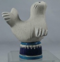 Artesania Rinconada 22A Seal White Circus On Barrel Figurine