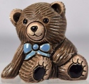 Artesania Rinconada 328B Teddy Bear Baby Blue Tie Figurine