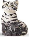 Artesania Rinconada 412 Grey and Black Tabby Cat Large Figure