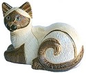 De Rosa Collections 436 Siamese Cat Laying Large Figure