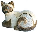 Artesania Rinconada 436 Siamese Cat Laying Large Figure