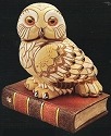 Artesania Rinconada 449 Owl On Book Large Figure