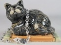 De Rosa Collections 615Yellow Cat on YELLOW Carpet DeRosa Box RARE