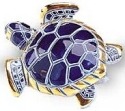 Artesania Rinconada 706 Sea Turtle Dark Blue Version Figurine