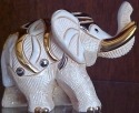 De Rosa Collections 728W Elephant 2009 RARE White on White Club Piece Figurine