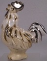 Artesania Rinconada 741L Rooster RARE White on White Figurine