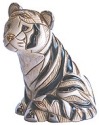 De Rosa Collections 803B Tiger Sitting White Figurine