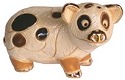 Artesania Rinconada 804 Spotted Pig Figurine